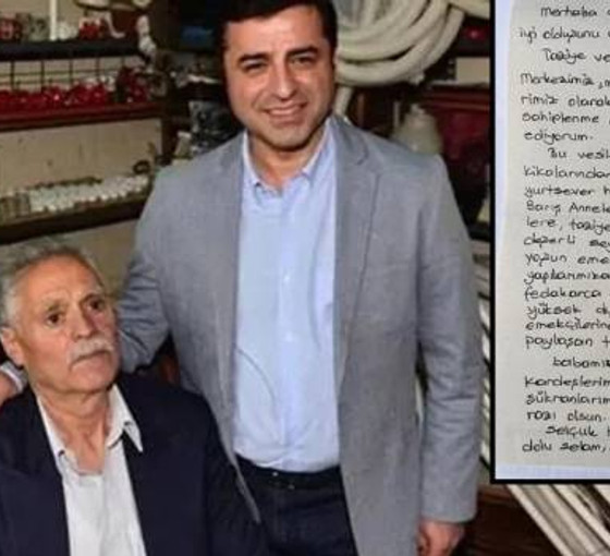 Selahattin Demirtaş'tan babasının taziyesi için teşekkür mesajı: Allah hepinizden razı olsun