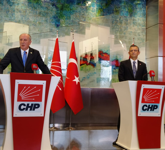 Özgür Özel ve Muharrem İnce'den ortak açıklama: 'Fikir alışverişinde bulunduk'