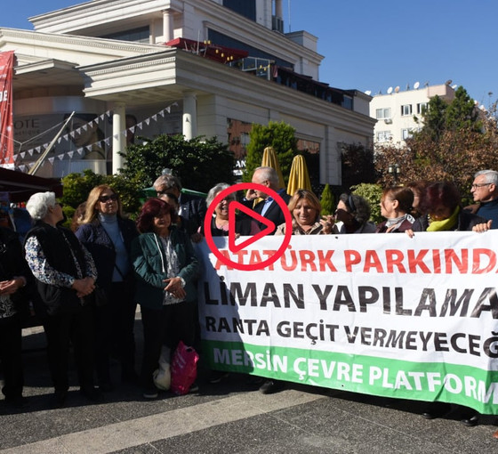 Mersin'de liman protestosu: 'Yaşam alanlarımıza zarar verecek'