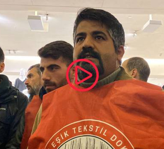 Özak işçileri, Cevahir AVM’de eylemde