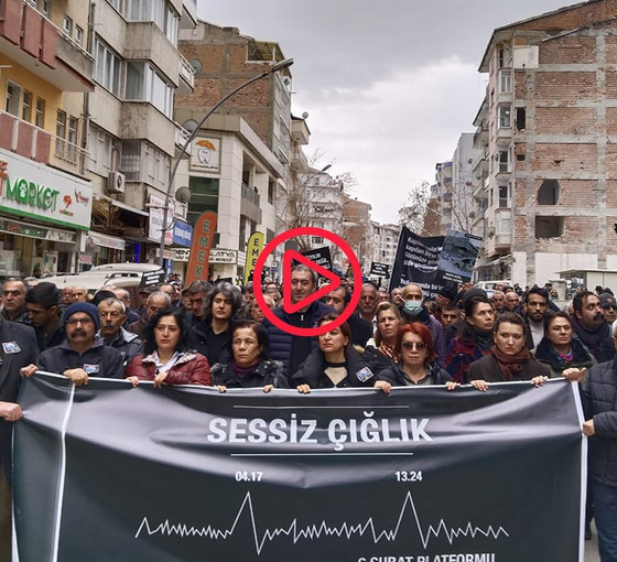 Malatya'da Valilik yasağı dinlenmedi, sessiz yürüyüş gerçekleştirildi