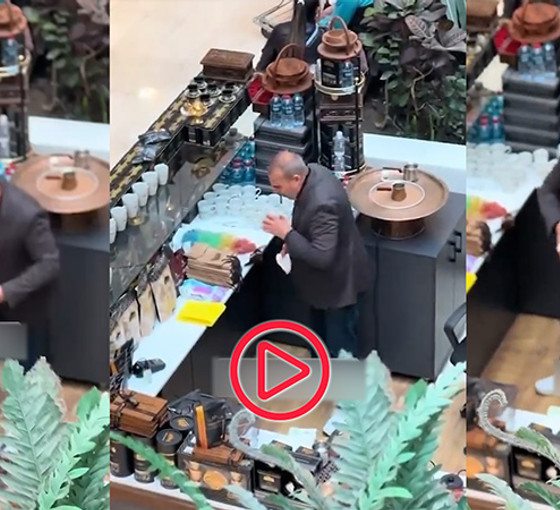 Kahve fincanlarını tükürükle temizledi, işletme mühürlendi