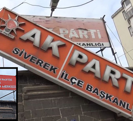 Siverek'te AKP tabelası gitti, Yeniden Refah tabelası geldi