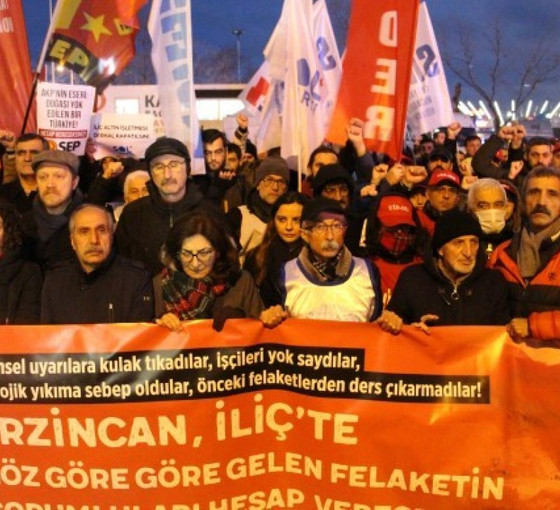 KESK, DİSK, TMMOB ve İTO'dan İliç protestosu