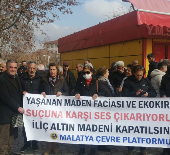 Malatya Çevre Platformu İliç'teki maden faciasına tepki gösterdi: 'Siyanür liçli madencilik yasaklansın
