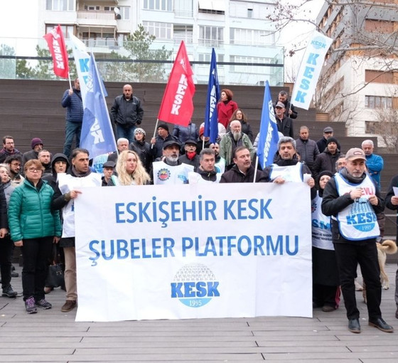Eskişehir'de KESK'ten İliç protestosu: 'Ettiğiniz kâr kaybettiğimiz canlara değdi mi?'