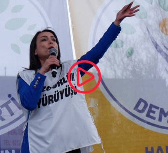 Hatimoğulları Özgürlük ve Demokrasi Mitingi'nde konuştu: İmralı kapatılmalıdır, tecrit Kürt sorununda çözümsüzlüğün adıdır