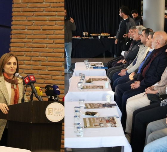 DEM Parti Diyarbakır'da iş insanları ve sivil toplumla görüştü: 31 Mart'a giden yolda her birey sorumlu davranmalı