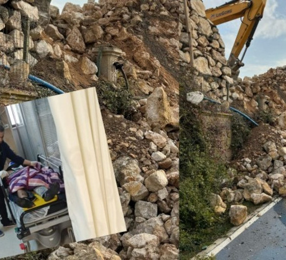 Mardin’de hastane inşaatında duvar çöktü: İki işçi yaralandı
