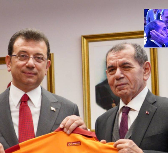 Ekrem İmamoğlu, Galatasaray'ı ziyaret etti... Özbek'ten Murat Kurum'lu fotoğraf sorusuna yanıt: Gayri ihtiyari