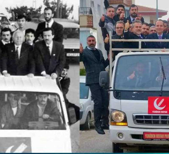 Fatih Erbakan, babasının kamyon kasası pozunu verdi