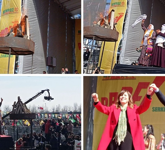 İstanbul'da Newroz ateşi yakıldı: '2013 çözüm deklarasyonunun arkasındayız'