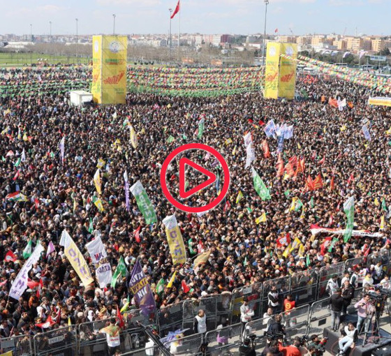 Meral Danış Beştaş, İstanbul Newroz'unun havadan görüntüsünü paylaştı