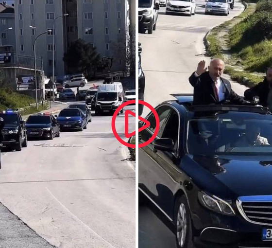 Muhtarın çakarlı lüks araç konvoyuna para cezası: Soruşturma başlatıldı