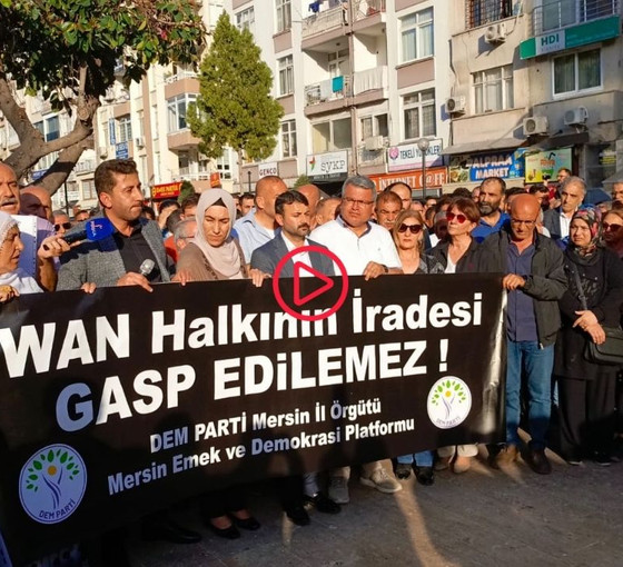 Zeydan'ın mazbatasının verilmemesi protesto edildi: 'AKP, yargı, YSK darbesini kabul etmeyeceğiz'