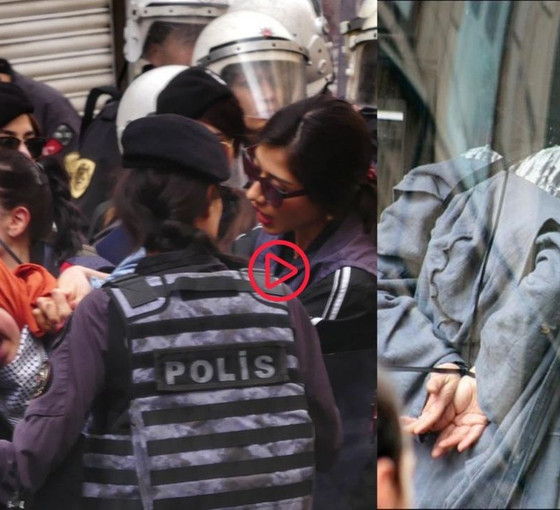 'Filistin İçin Bin Genç' eyleminde şiddet uygulayan iki polis açığa alındı