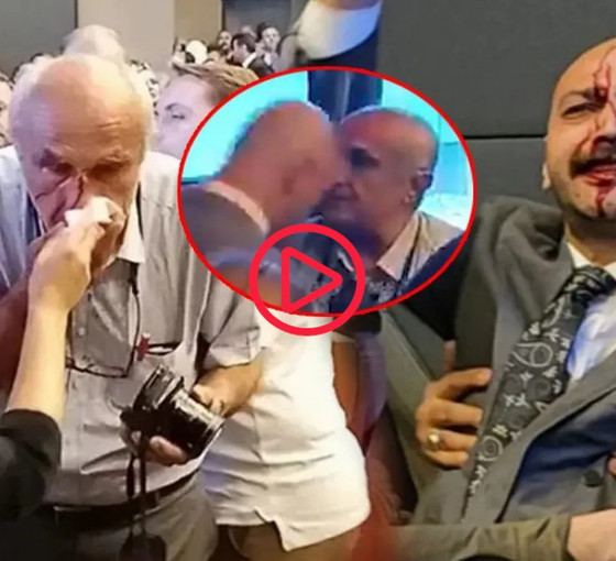 MHP’li Karaaslan’ın 76 yaşındaki CHP’li Bal’a kafa attığı anın görüntüsü