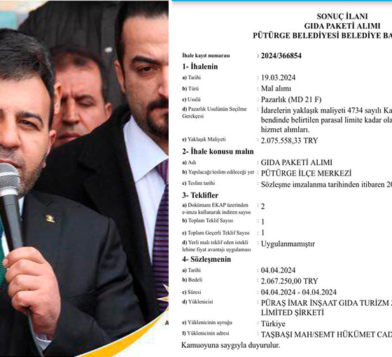 AKP'li belediyeden seçimden 11 gün önce 2 milyonluk ihale