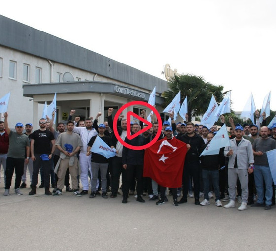 Bursa'daki Contitech Lastik'te işçiler üretimi durdurdu: 'Bir işçiye haksızlık, herkese tehdittir'