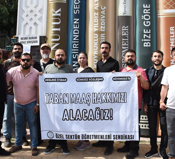 Özel sektör öğretmenleri eylemde: '17 bin TL maaş verip bir kısmını geri alıyorlar'