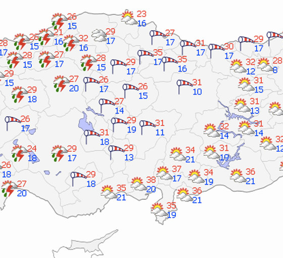Meteoroloji uyardı: Sağanak yağış, kuvvetli rüzgar ve toz taşınımı bekleniyor