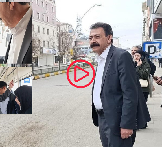 DEM Partili Ağrı Belediye Eşbaşkanı Akkuş belediyeye toplu taşıma aracıyla gidiyor