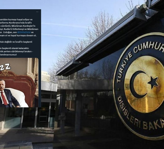 Dışişleri'nden İsrail Dışişleri Bakanı'nın 'Erdoğan' paylaşımına tepki: Hesap verecekler