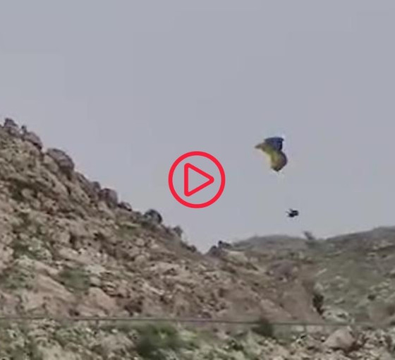Şırnak'ta ters hava akımına kapılarak düşen yamaç paraşütçüsü yaralandı