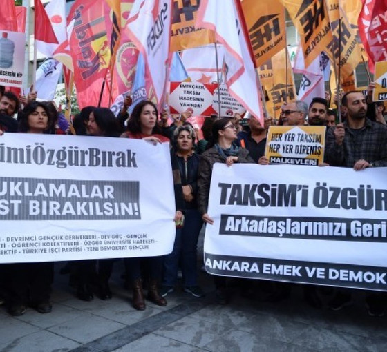 1 Mayıs gözaltı ve tutuklamalarına tepki: 'Kurtuluş yok tek başına'