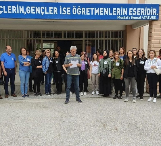 Öğretmen Oktugan'ın öldürülmesi Aydın'da protesto edildi