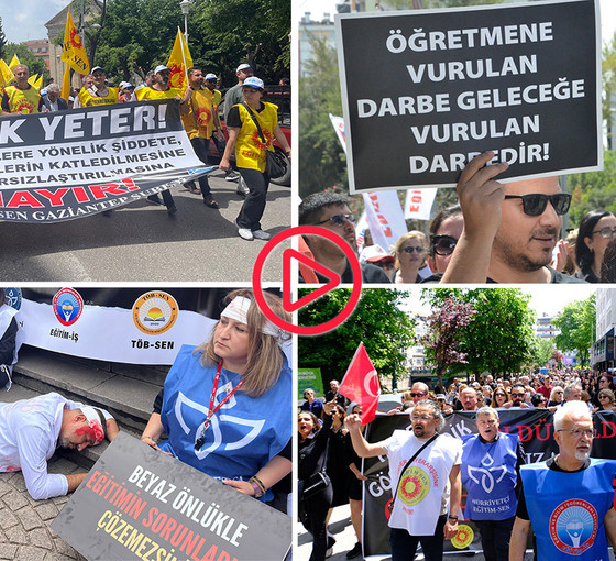 Öğretmenler 81 ilde eylem yaptı: Okulda ölmek istemiyoruz