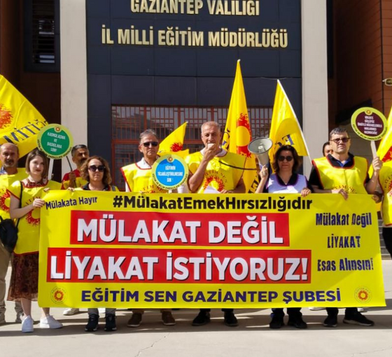 Eğitim Sen açıkladı: 'Antep birincisi mülakatta elendi'