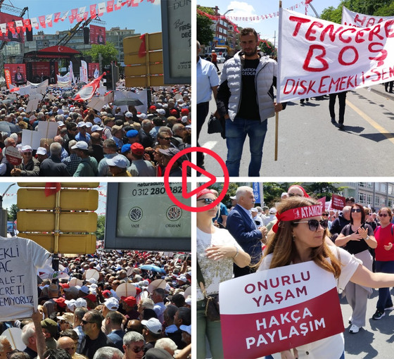 Özgür Özel Ankara’da 'Büyük Emekli Mitingi'nde konuştu: Emekli maaşı normalleşmeden Türkiye normalleşmez