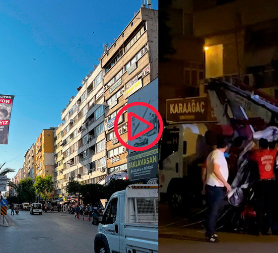 Saadet Partisi'nin Gazze pankartı gece yarısı polis tarafından indirildi