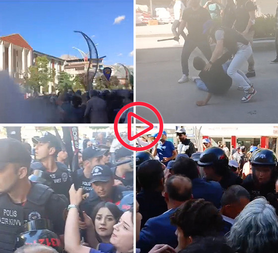 Hakkari'de kayyım protestosu: Polis, vekillerin de olduğu gruba gaz ve tazyikli suyla müdahale etti