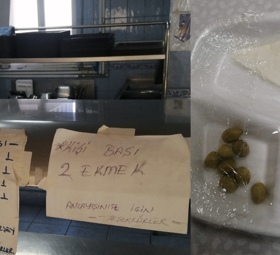 Devlet hastanesinde sağlıkçıların menüsü: Sekiz tane zeytin, bir parça peynir
