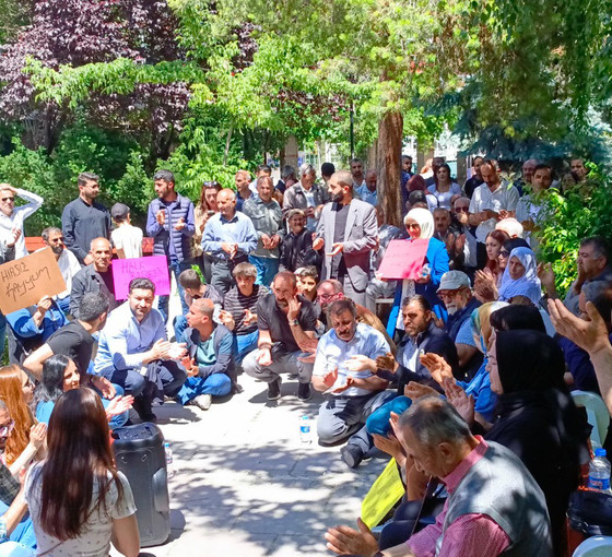 Hakkari Belediye Eşbaşkanı Akış'a ceza Van'da protesto edildi: 'Adalet ve demokrasi için direneceğiz'