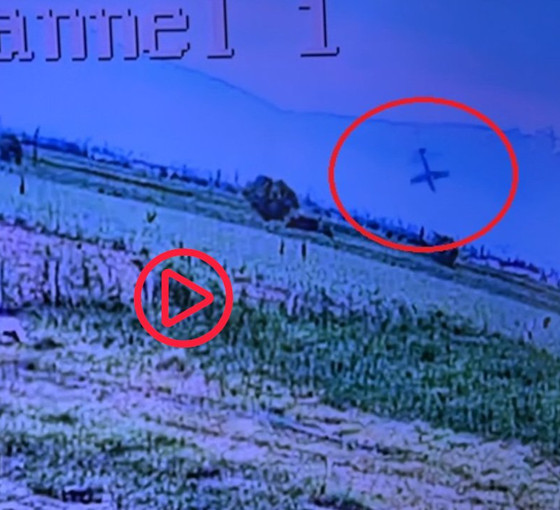 Kayseri'de uçağın düşme anını güvenlik kamerası görüntüledi