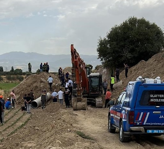 Denizli'de toprak kayması: Bir işçi öldü, bir işçi ağır yaralı