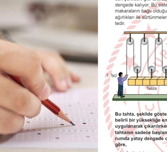 LGS’de hatalı cevap tartışması: Makara sistemi sorusunun bilgisi kitapta yok