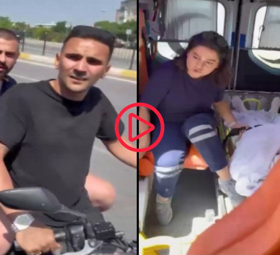 'Hasta olduğuna inanmıyoruz' deyip, motosikletle ambulansın önünü kestiler