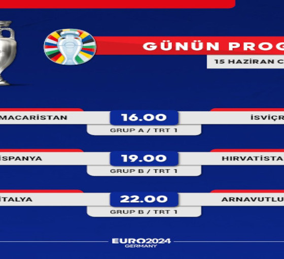 EURO 2024'te günün programı: Üç maç var