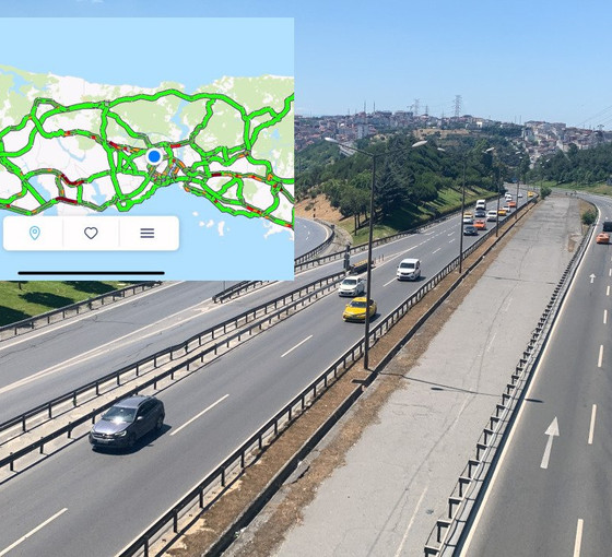 İstanbul'da trafik yoğunluğu yüzde 15'e düştü