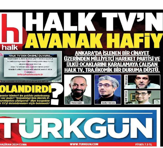 MHP'nin yayın organı manşetten dört gazeteciyi hedef gösterdi