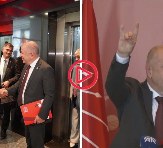 Ümit Özdağ CHP'deki ortak açıklamada 'Bozkurt' işareti yaptı: Özel, Deniz Naki'yi hatırlattı