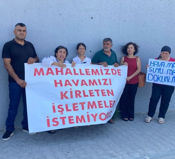Mahalleli çevreye kirlilik yayan tesislere karşı örgütlendi: 'Kirletici tesisler kapatılsın'