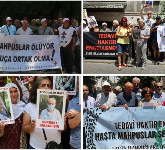 Üç kentten hasta mahpuslar için acil tahliye çağrısı