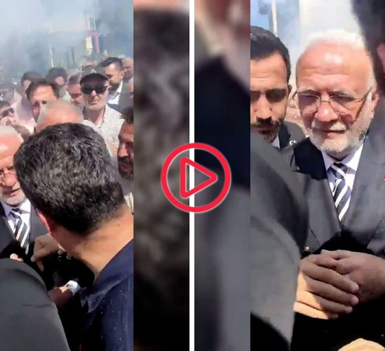 AKP'li Elitaş Kayseri'de protesto edildi: 'Külliyenin önünde kendimizi yakınca mı bizi duyacaksınız?'