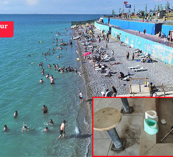 Denize kıyısı olmayan tek mavi bayraklı plaj harap halde: Zarar yaklaşık 5 milyon TL