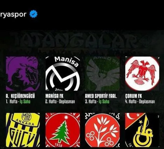 Sakaryaspor'dan Amedspor logosuna karartma